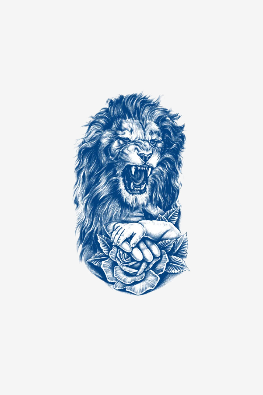 Tatuaje temporare cu leu - simbol al curajului și puterii, semipermanent