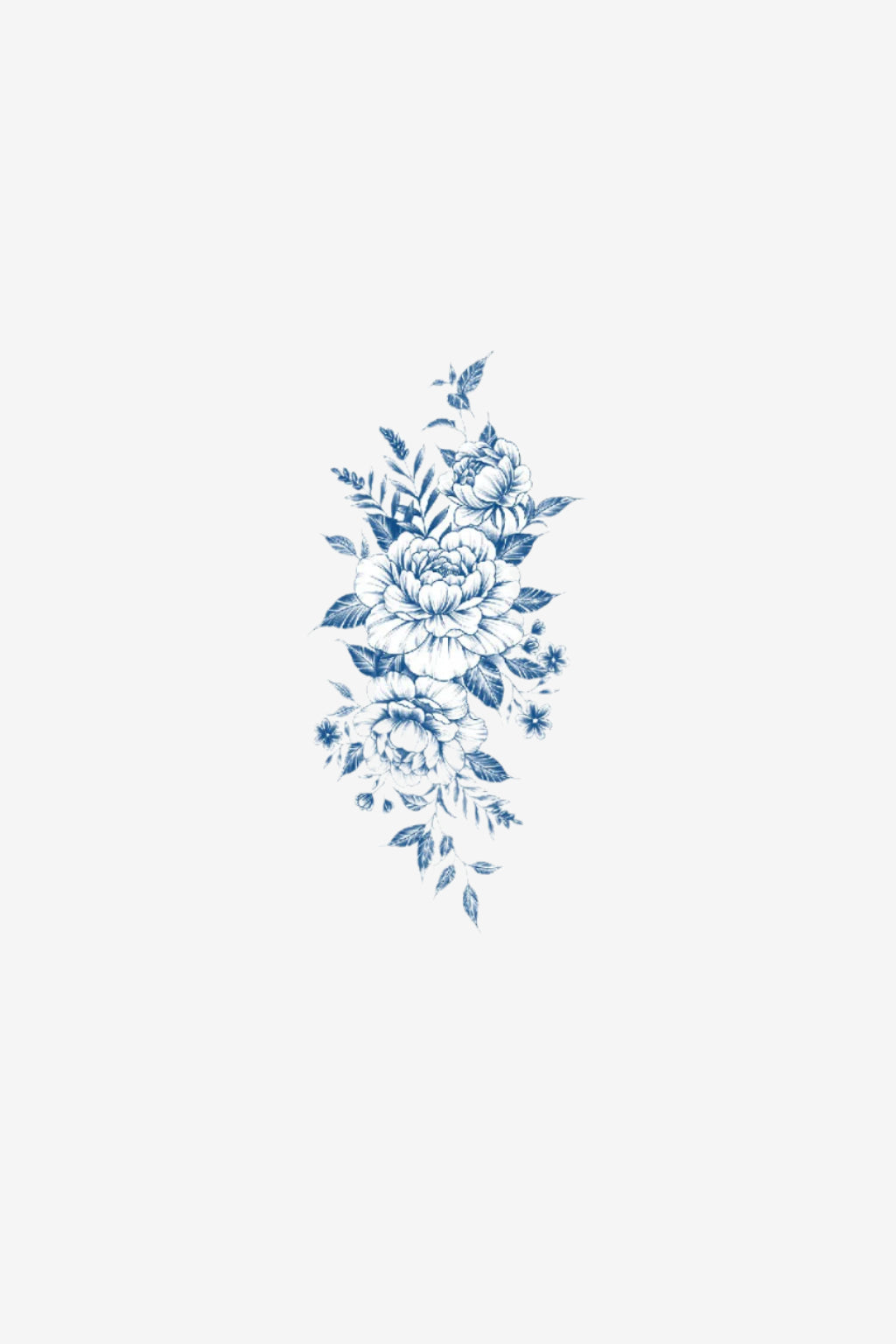 Blooming – Tatuaj Temporar Floral cu Simbol al Renașterii și Delicateții

