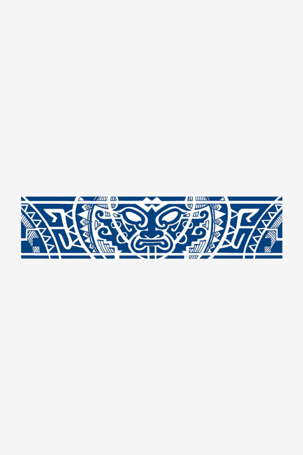 Tatuaj față tribală Tiki semipermanent pe piele