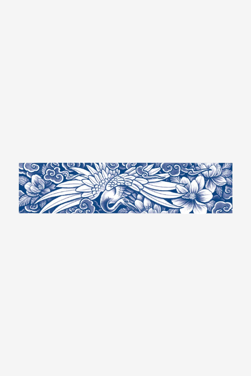 Tatuaj temporar Phoenix cu flori și nori simbolici