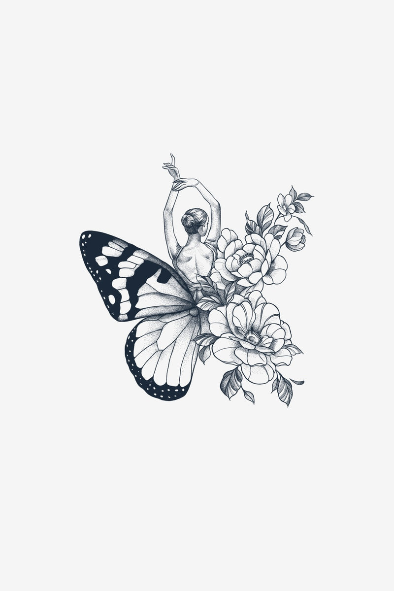 Dans Înaripat - tatuaj temporar Inklabs