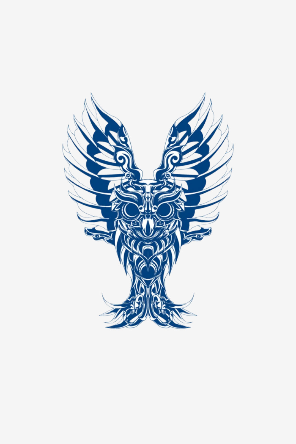 Tatuaj bufniță tribal semipermanent – design realist